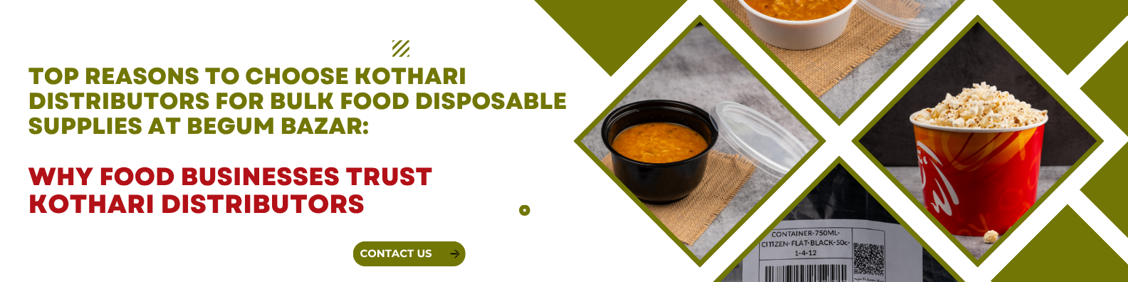 Bulk food disposable suppliers begum bazar